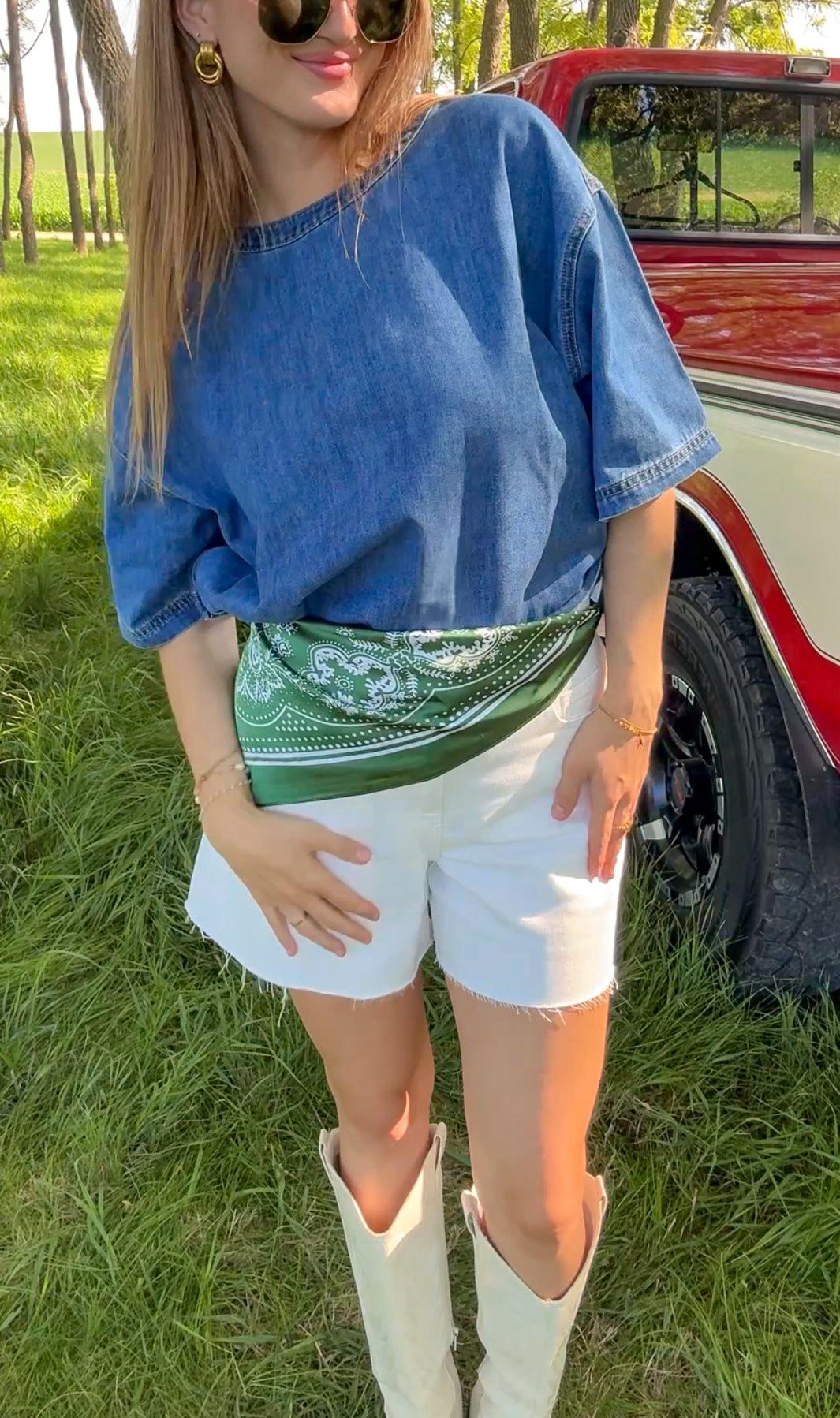 Eve A Line Denim Shorts