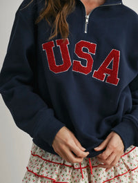 USA Half Zip