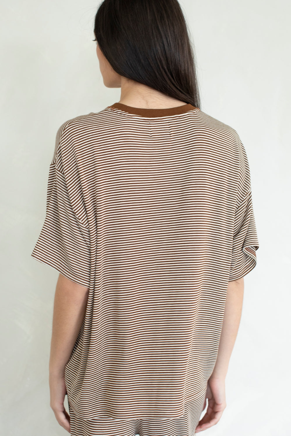 Sammy Stripe Top - Brown