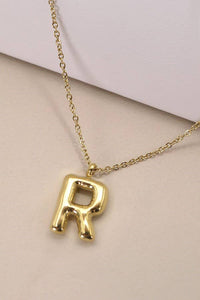 Bubble Initial Necklace