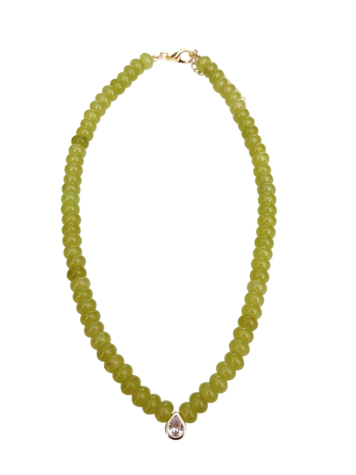 Dori Teardrop Beaded Necklace | Green