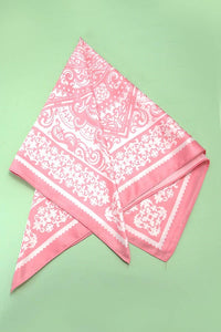 Pink Bandana Scarf