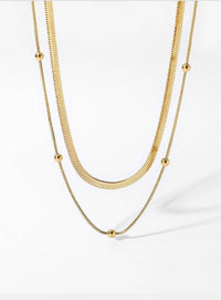 18k Gold Multilayer Necklace