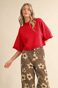Marley Knit Short Sleeve Sweater
