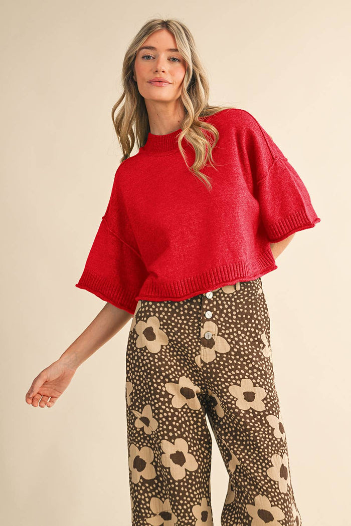 Marley Knit Short Sleeve Sweater