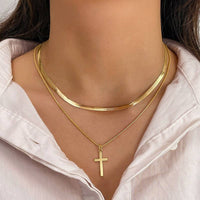 18K Cross Necklace