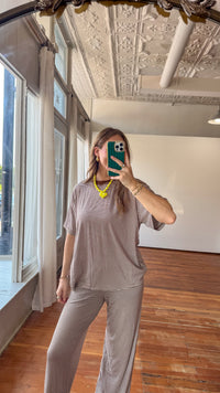 Sammy Stripe Top - Brown