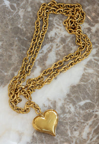 Gold Wrap Around Heart Chain