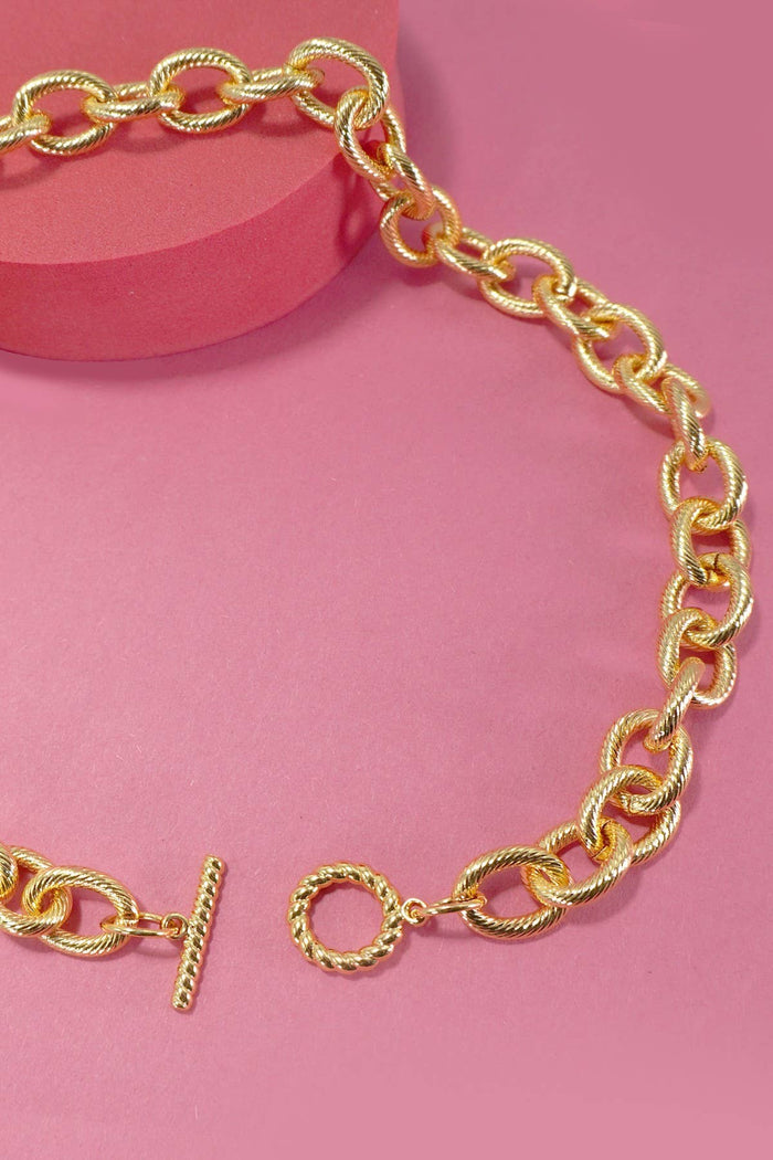 18K Gold CHunky Necklace