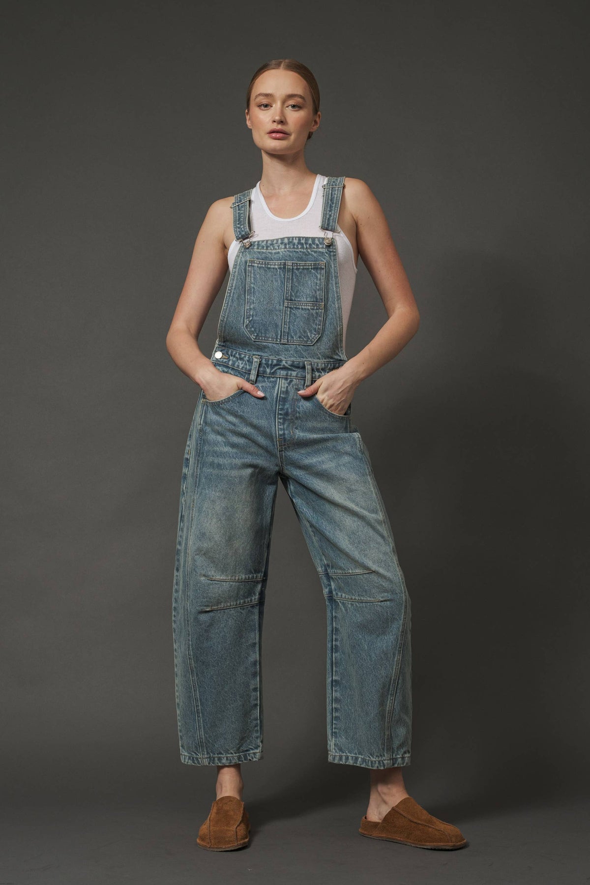 Sarah Denim Overalls