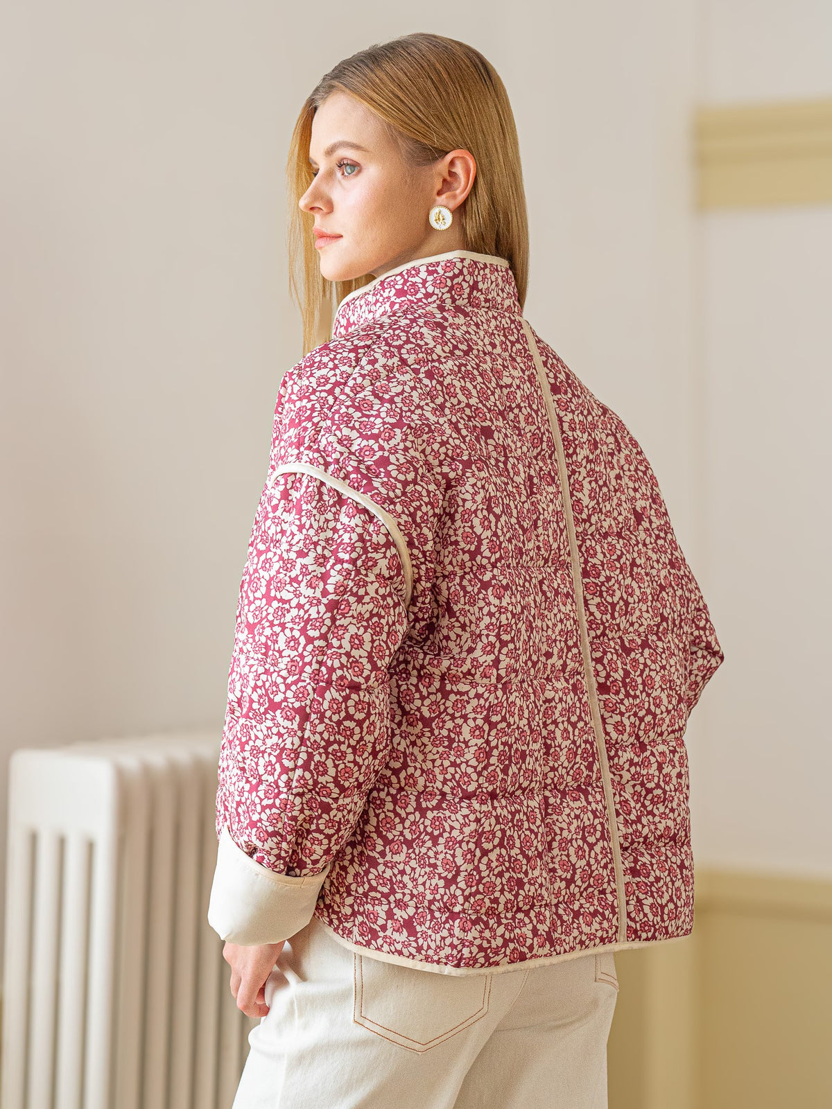 Jane Floral Puffer