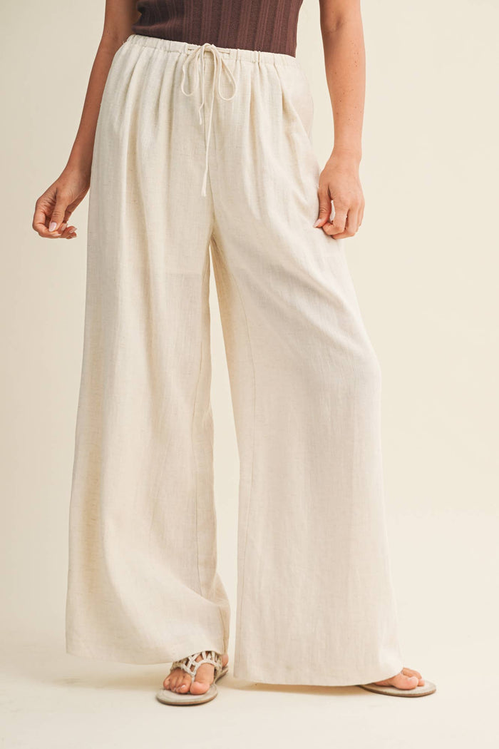 Ginny Linen Wide Leg Trouser