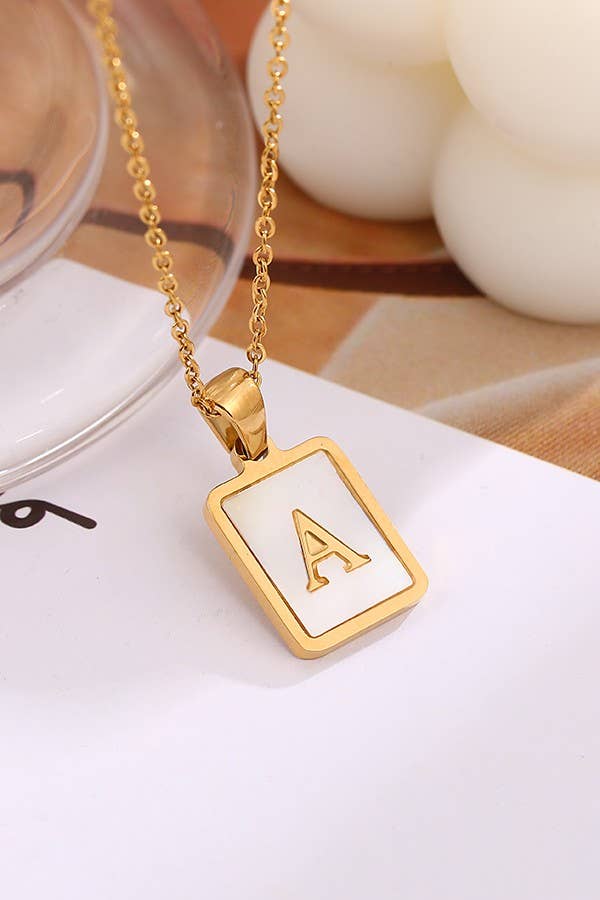 Gold Initial Necklace