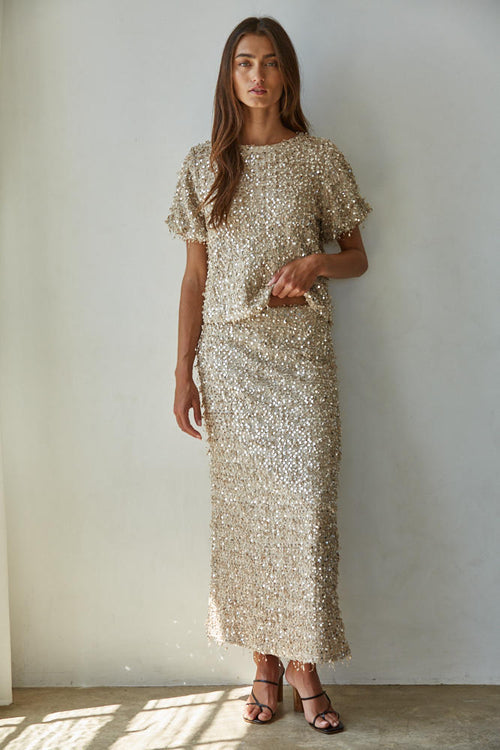 Belle Sequin Skirt