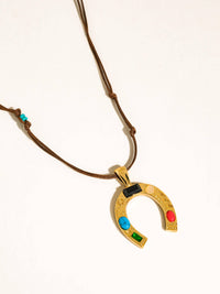 Maribel Western Large Horseshoe Necklace