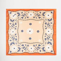 Flower Pattern Bandana Scarf