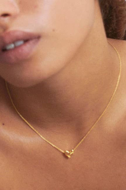 18k Gold Heart Necklace