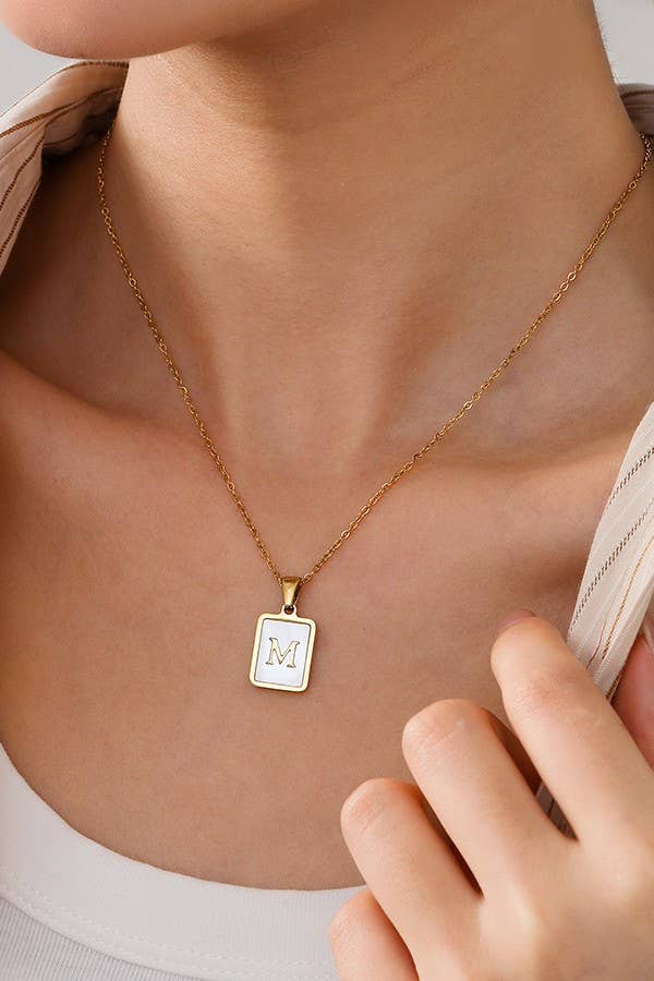 Gold Initial Necklace