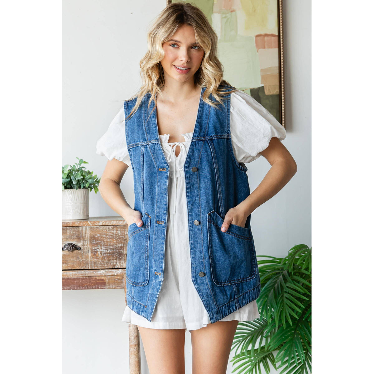 Riley Denim Vest