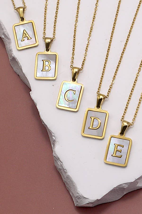 Gold Initial Necklace