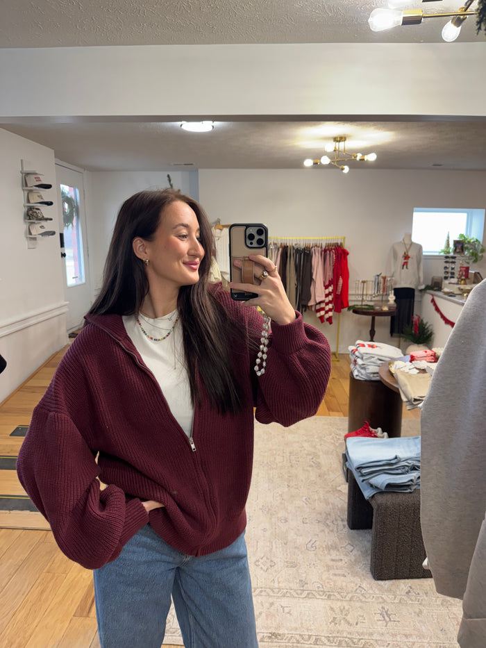 Grace Zipup Sweater
