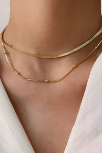 18k Gold Multilayer Necklace