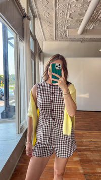 Scarlett Gingham Vest