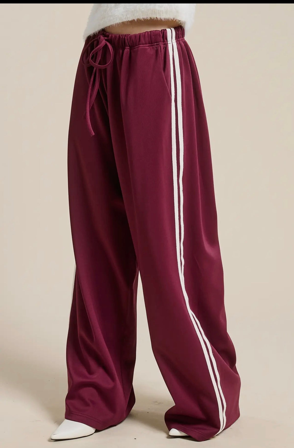 Jaclyn Sweatpants - Burgandy