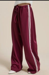 Jaclyn Sweatpants - Burgandy