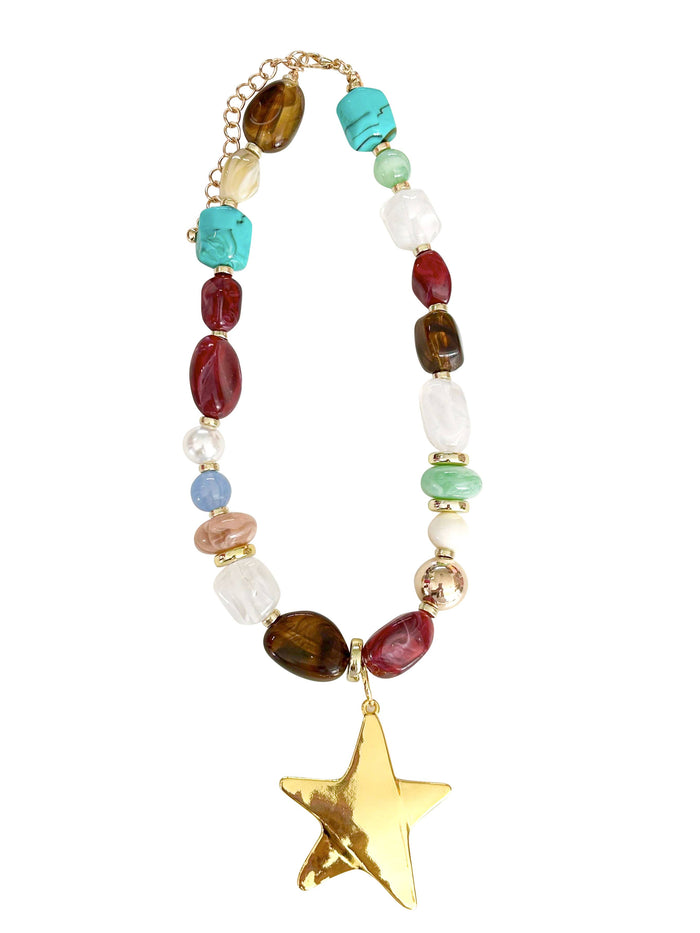 Reese Beaded Star Necklace