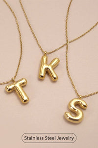 Bubble Initial Necklace