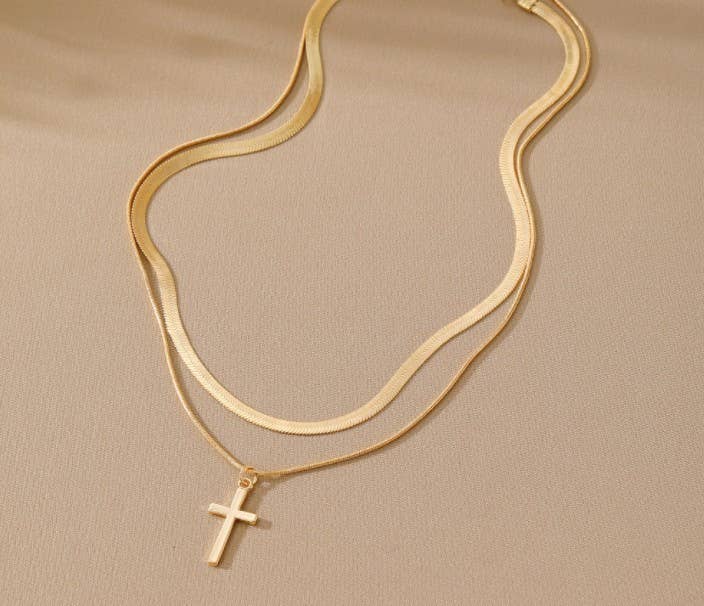 18K Cross Necklace