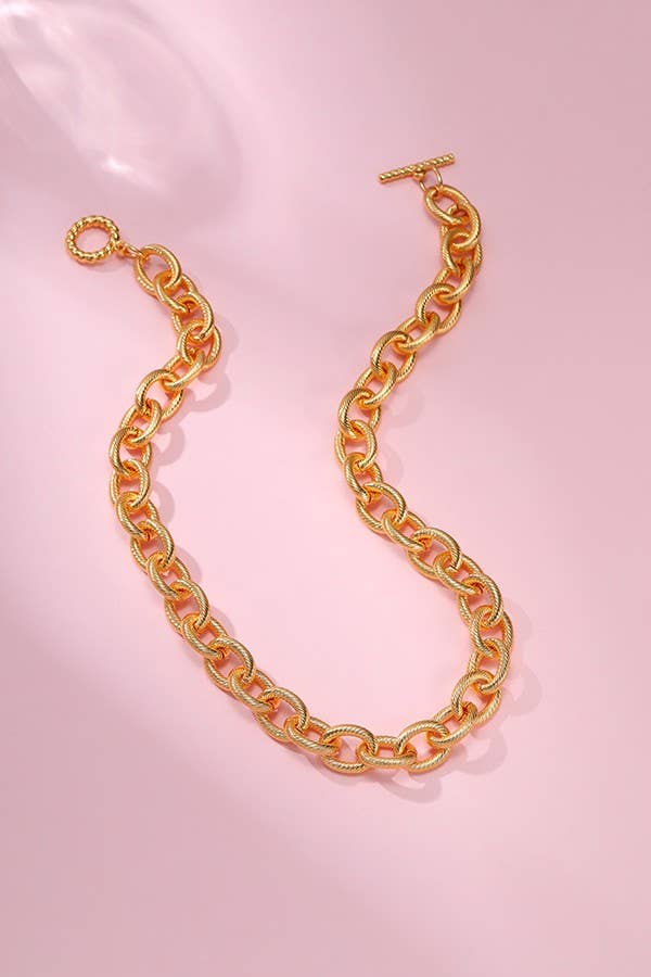 18K Gold CHunky Necklace