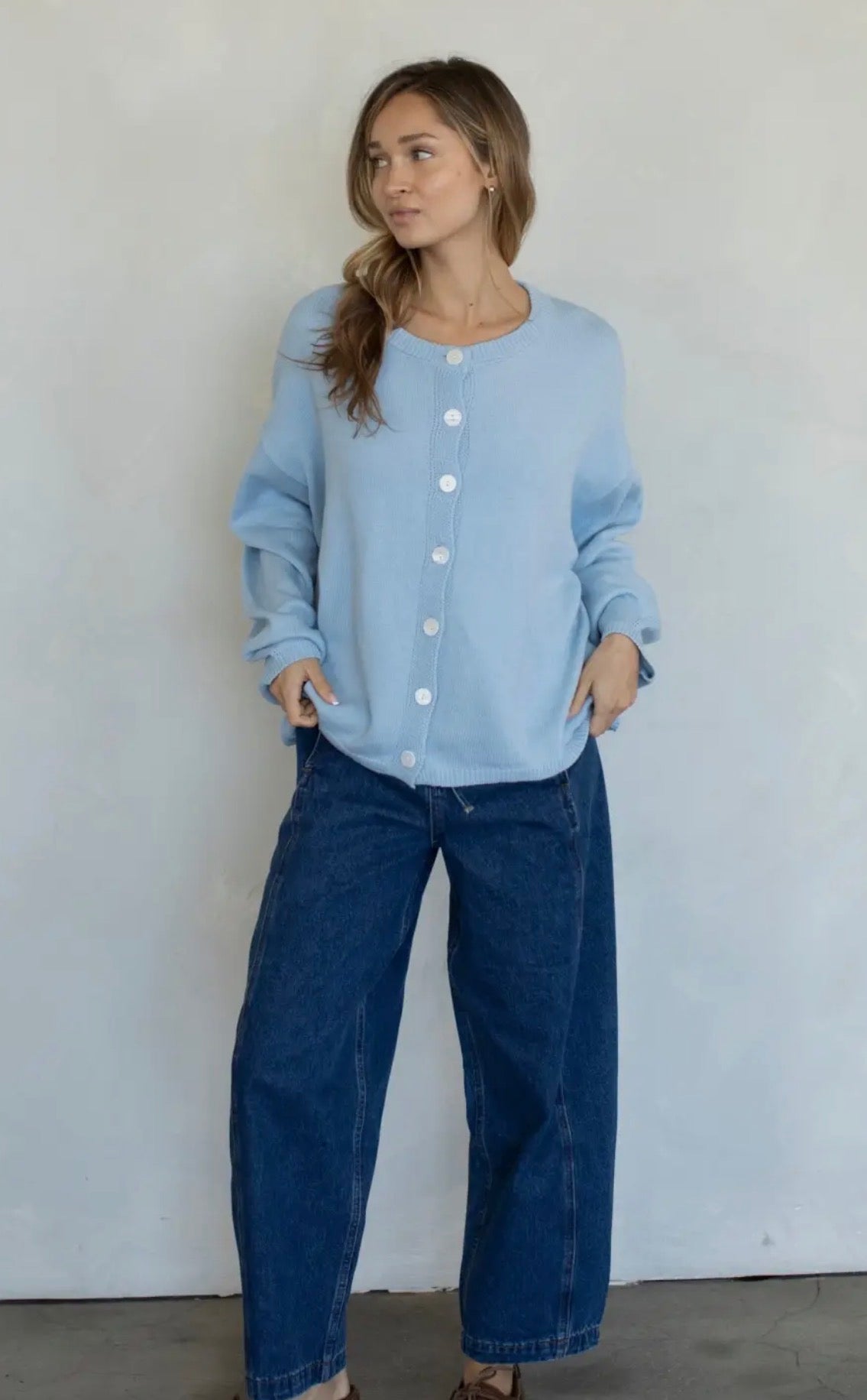 Jade Cardigan - Light Blue