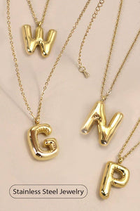 Bubble Initial Necklace