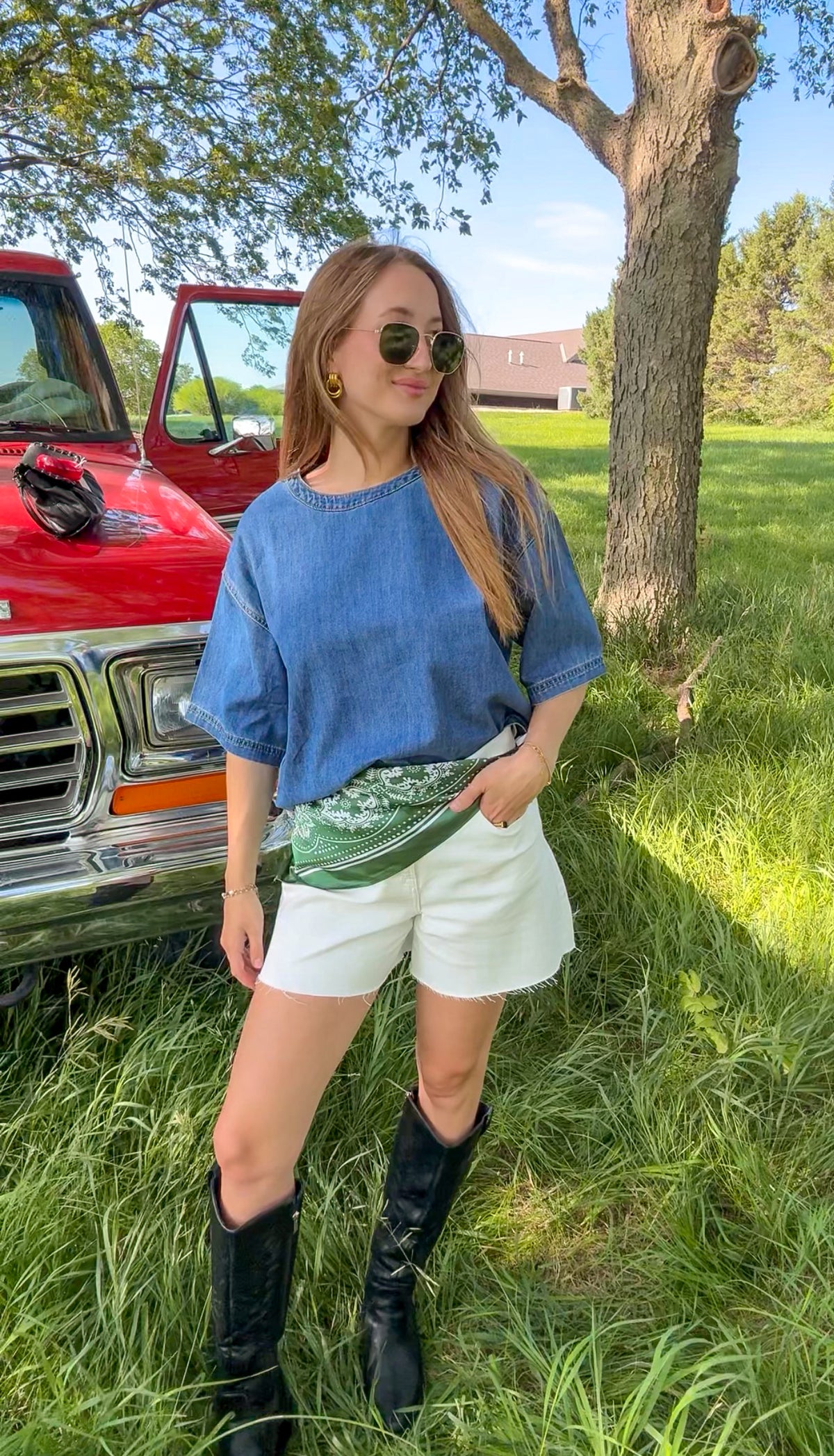 Thea Denim Top
