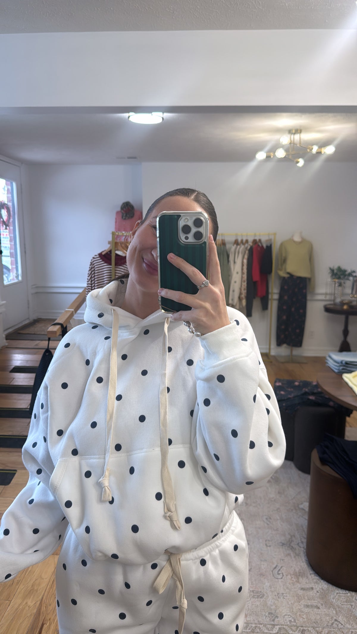 Lily Polka Dot Hoodie