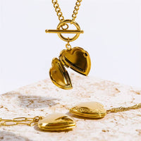 18K Gold Heart Locket