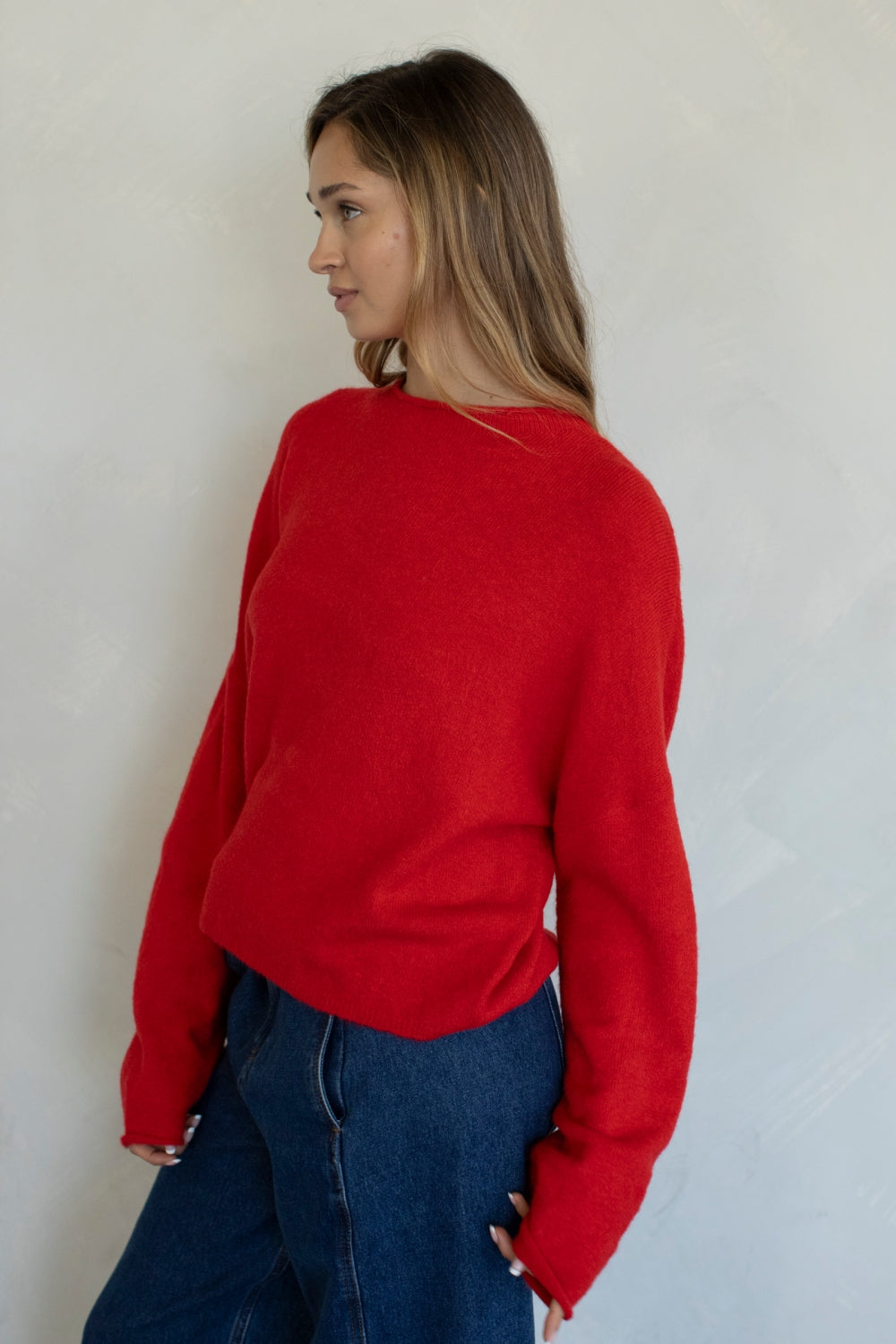 Piper Pullover Sweater - Red