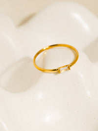 Minimalist Thin CZ Band
