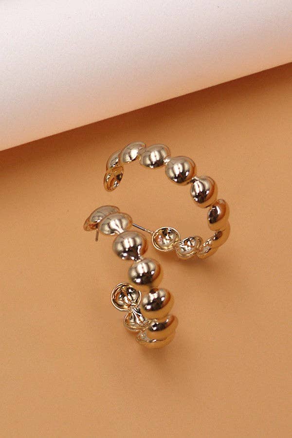 Gold Bubble Earring