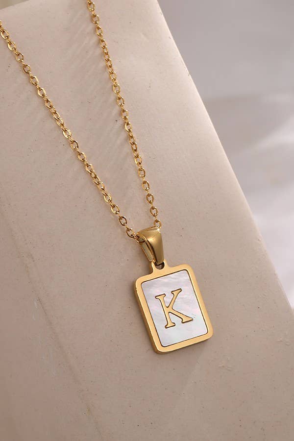 Gold Initial Necklace