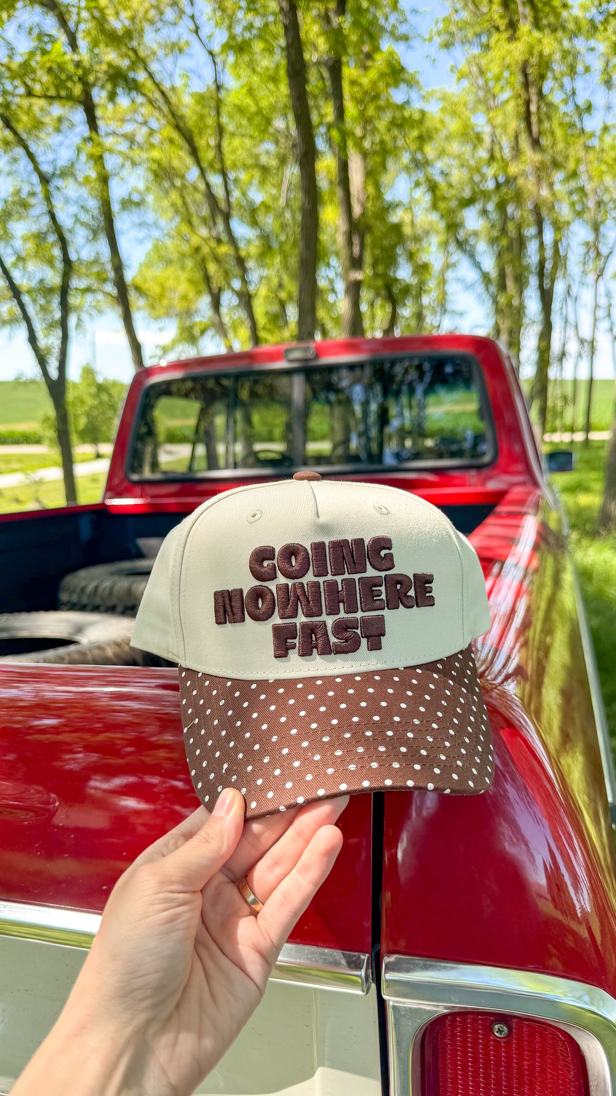 Going Nowhere Fast Trucker Hat