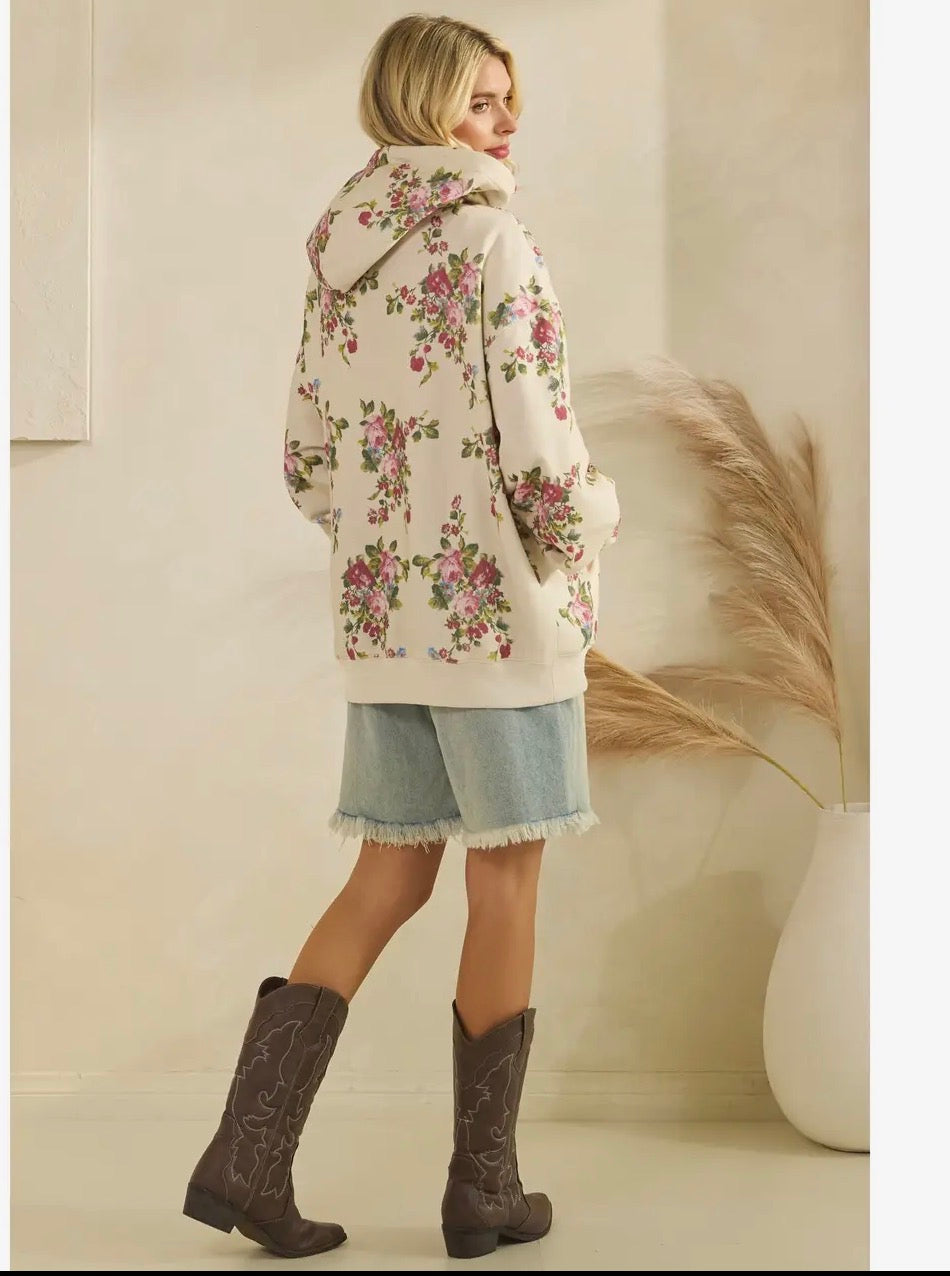 Lily Floral Hoodie