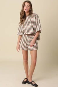 Lena Striped Relaxed-Fit Top