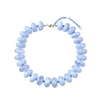 Bead Chunky Necklace | Light Blue