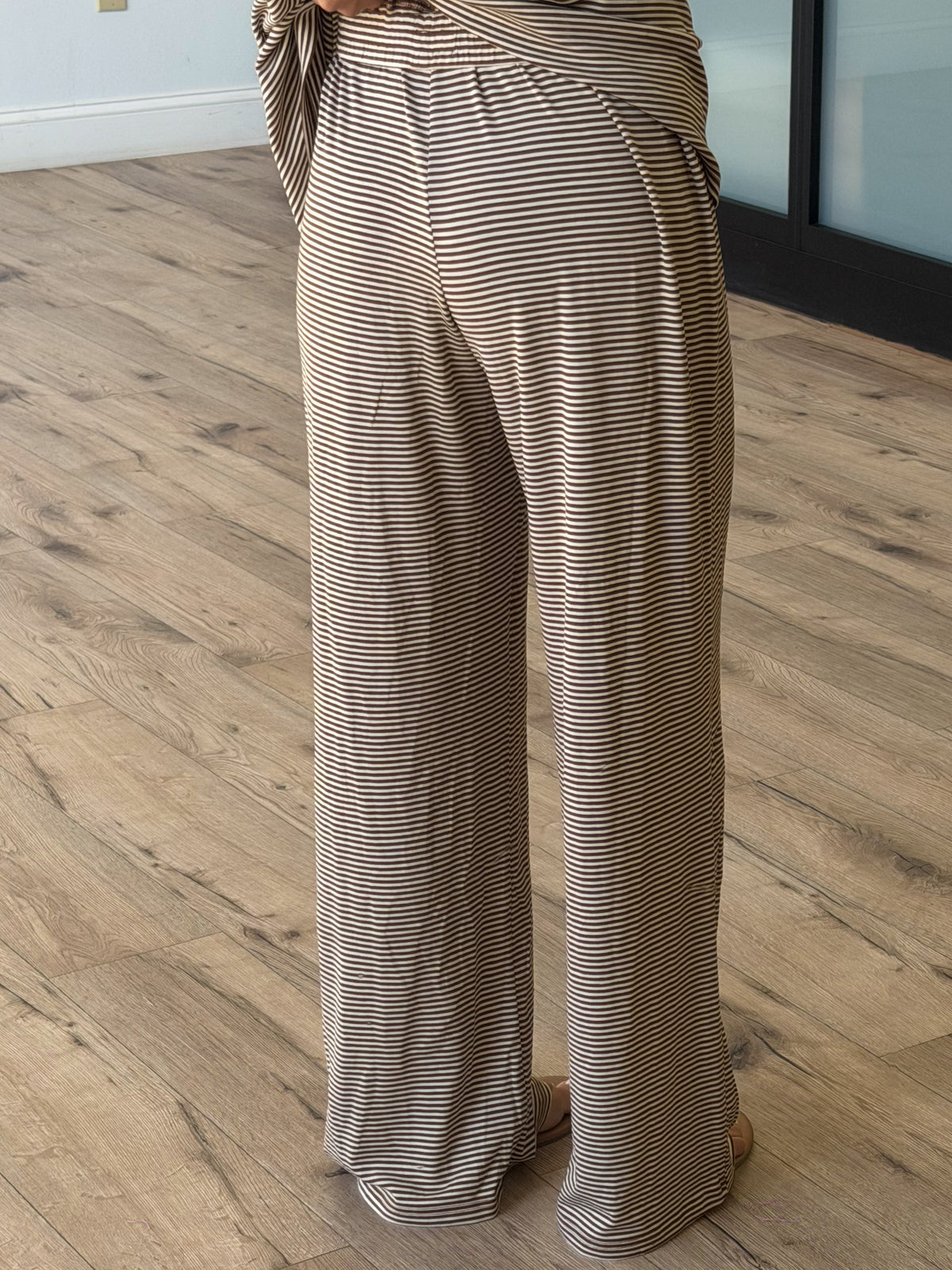 Sammy Stripe Bottoms - Brown