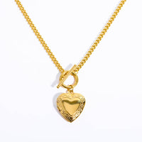 18K Gold Heart Locket