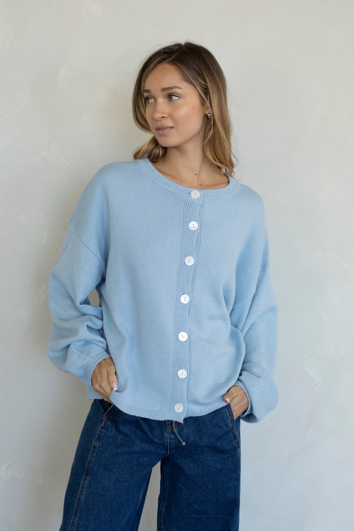 Jade Cardigan - Light Blue