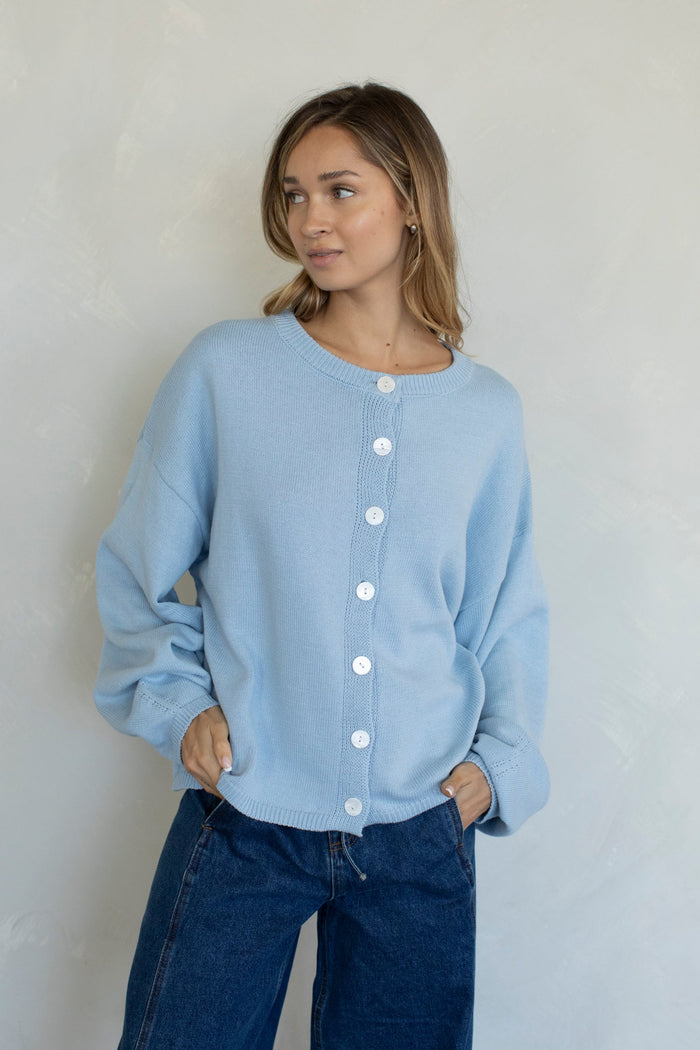 Jade Cardigan - Light Blue